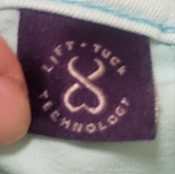 NxD Ladies Size 2 Petite Mint Green Jeans Midrise LITEWASH Pockets Beltloops - Picture 14 of 16